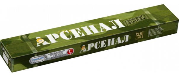 Электроды сварочные Арсенал МР-3, ф 3 мм (уп-2,5 кг) купить с доставкой в Шишкине Лесе