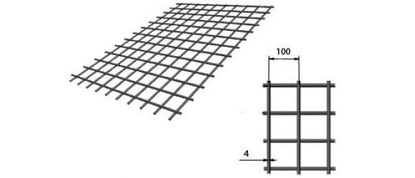 Сетка сварная (дорожная) 100х100х4мм 1,5х2м купить с доставкой в Шишкине Лесе