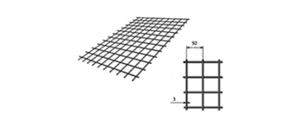 Сетка сварная (дорожная) 50х50х3мм 1х2м купить с доставкой в Шишкине Лесе